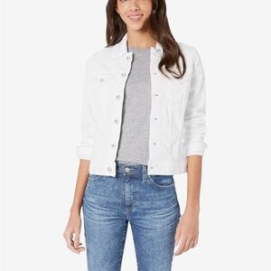 Women's White Denim Jacket